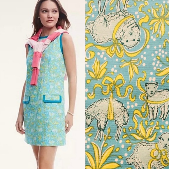 Brooks Brothers Dresses & Skirts - Rare! Brooks Brothers Sheep/Lamb Print Shift Dress 🐑